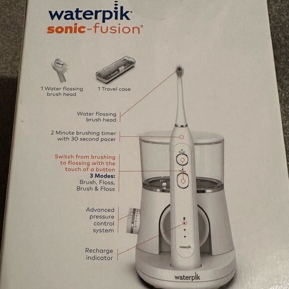 Water Pik Sonic Fusion Flossing Electric Toothbrush white - Picture 3 of 4